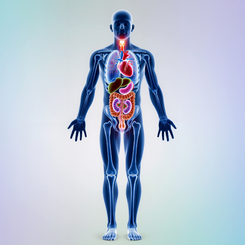 Ilustración cuerpo humano y órganos