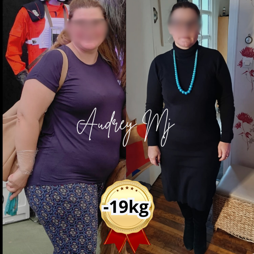 El antes y despues de un cambio fisico de 19 kilos