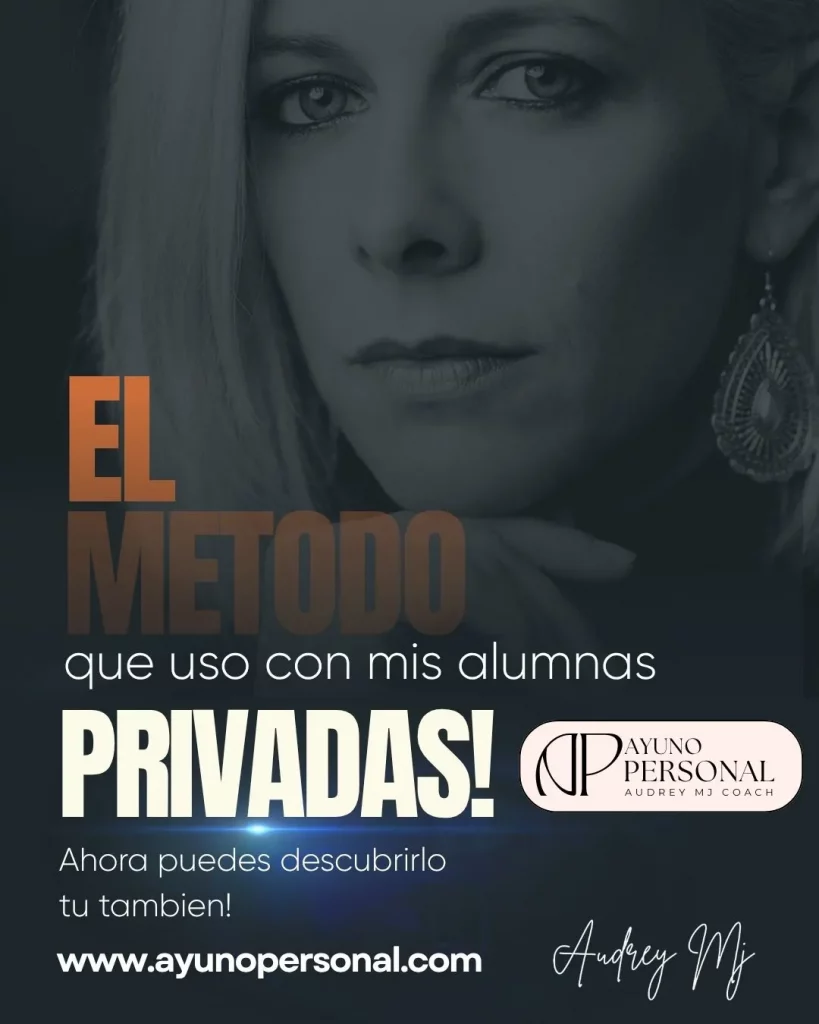 ayuno intermitente mujer 50 años Audrey Mj coach ayuno intermitente